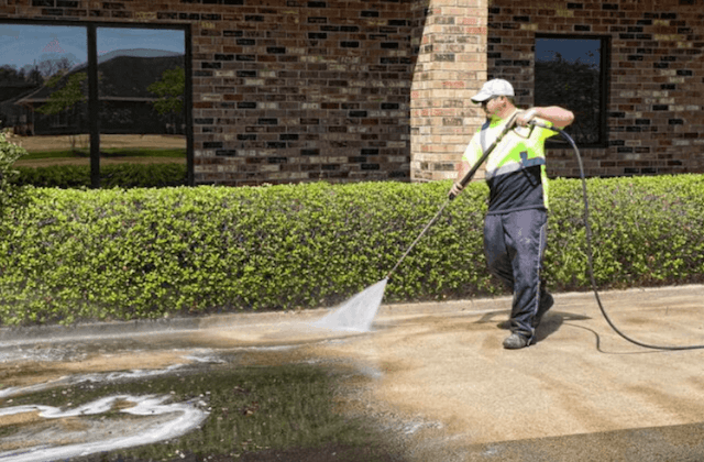 power wash pavement